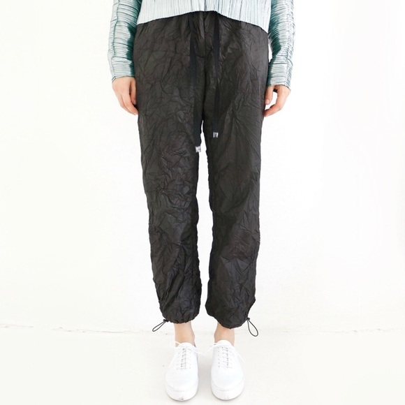 H&M STUDIO COLLECTION Crinkled Nylon Track Pants - Picture 4 of 7
